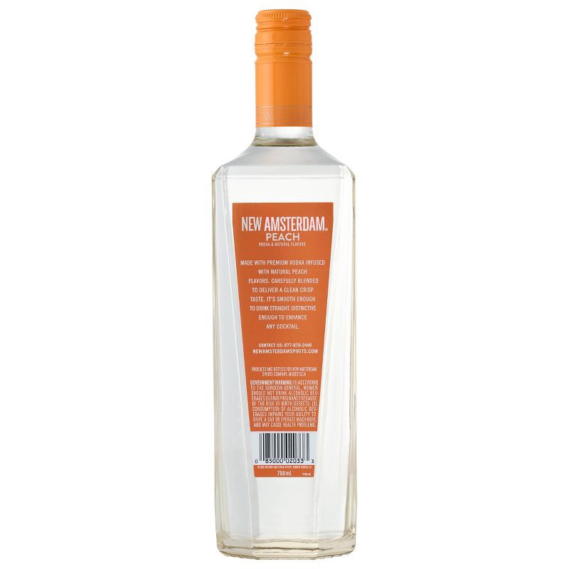 slide 2 of 4, New Amsterdam Peach Flavored Vodka - 750ml Bottle, 750 ml