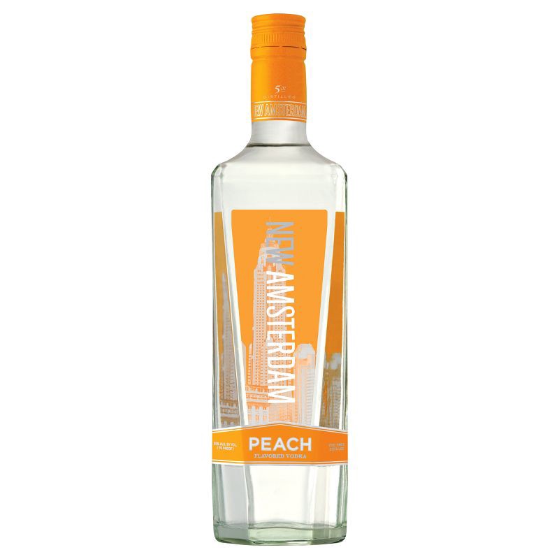 slide 1 of 4, New Amsterdam Peach Flavored Vodka - 750ml Bottle, 750 ml