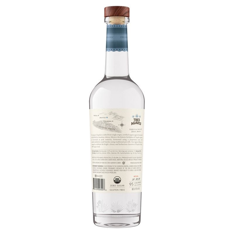 slide 9 of 9, Tres Agaves Blanco Tequila - 750ml Bottle, 750 ml