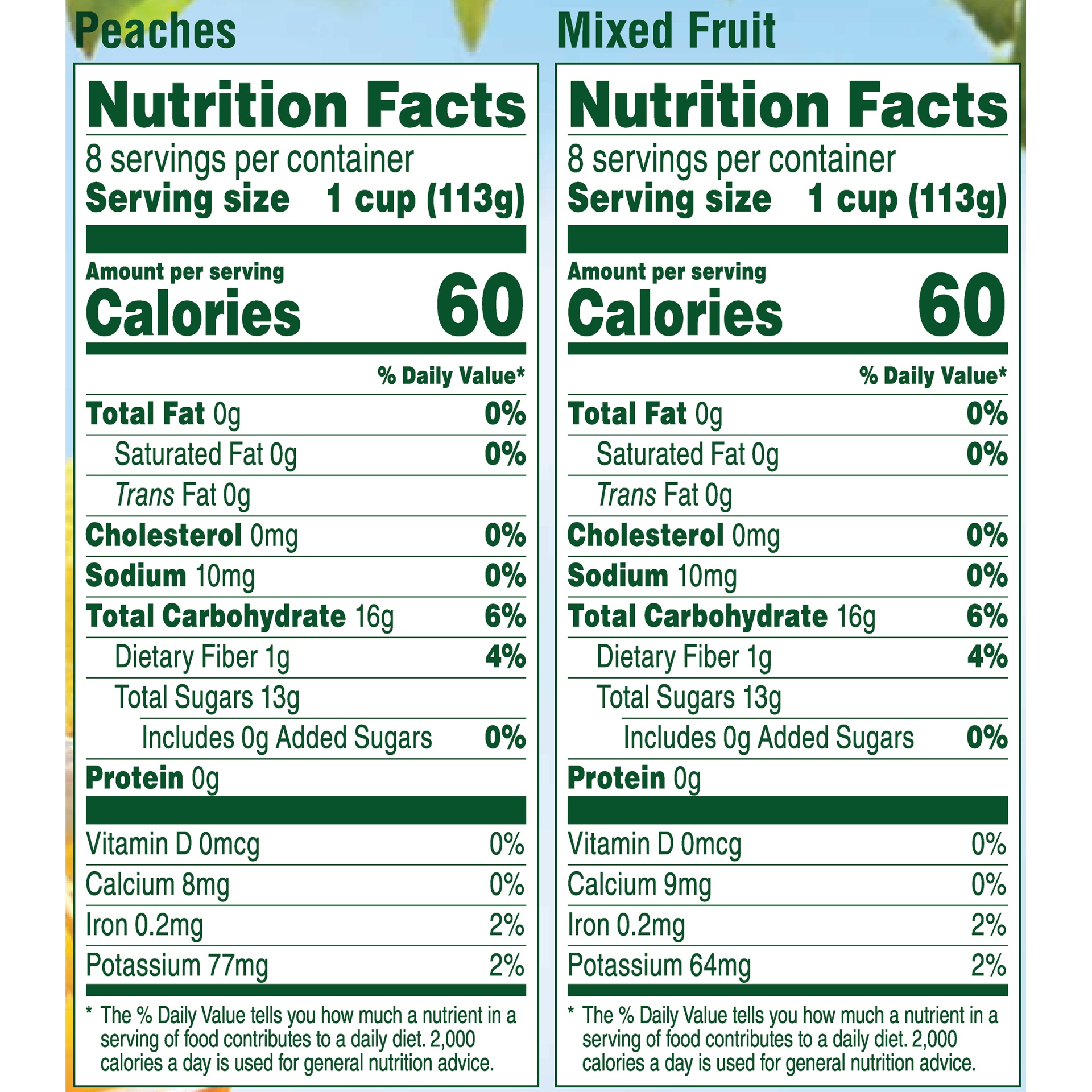 slide 2 of 4, Del Monte Mixed Fruit & Diced Peaches Fruit Cups, 4 ct; 4 oz