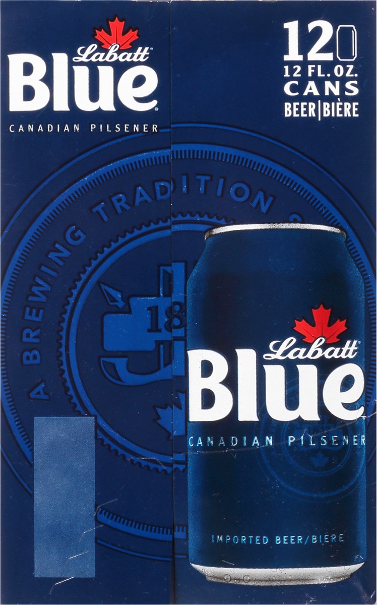 slide 9 of 12, Labatt Blue Canadian Pilsener Beer 12pk/12oz Cans, 12 ct