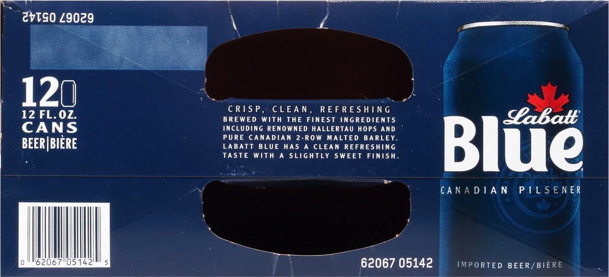 slide 7 of 12, Labatt Blue Canadian Pilsener Beer 12pk/12oz Cans, 12 ct