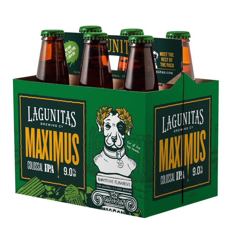 slide 3 of 3, Lagunitas Maximus IPA Beer - 6pk/12 fl oz Bottles, 6 ct; 12 fl oz