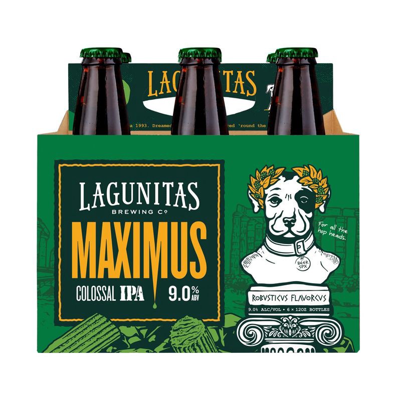 slide 1 of 3, Lagunitas Maximus IPA Beer - 6pk/12 fl oz Bottles, 6 ct; 12 fl oz