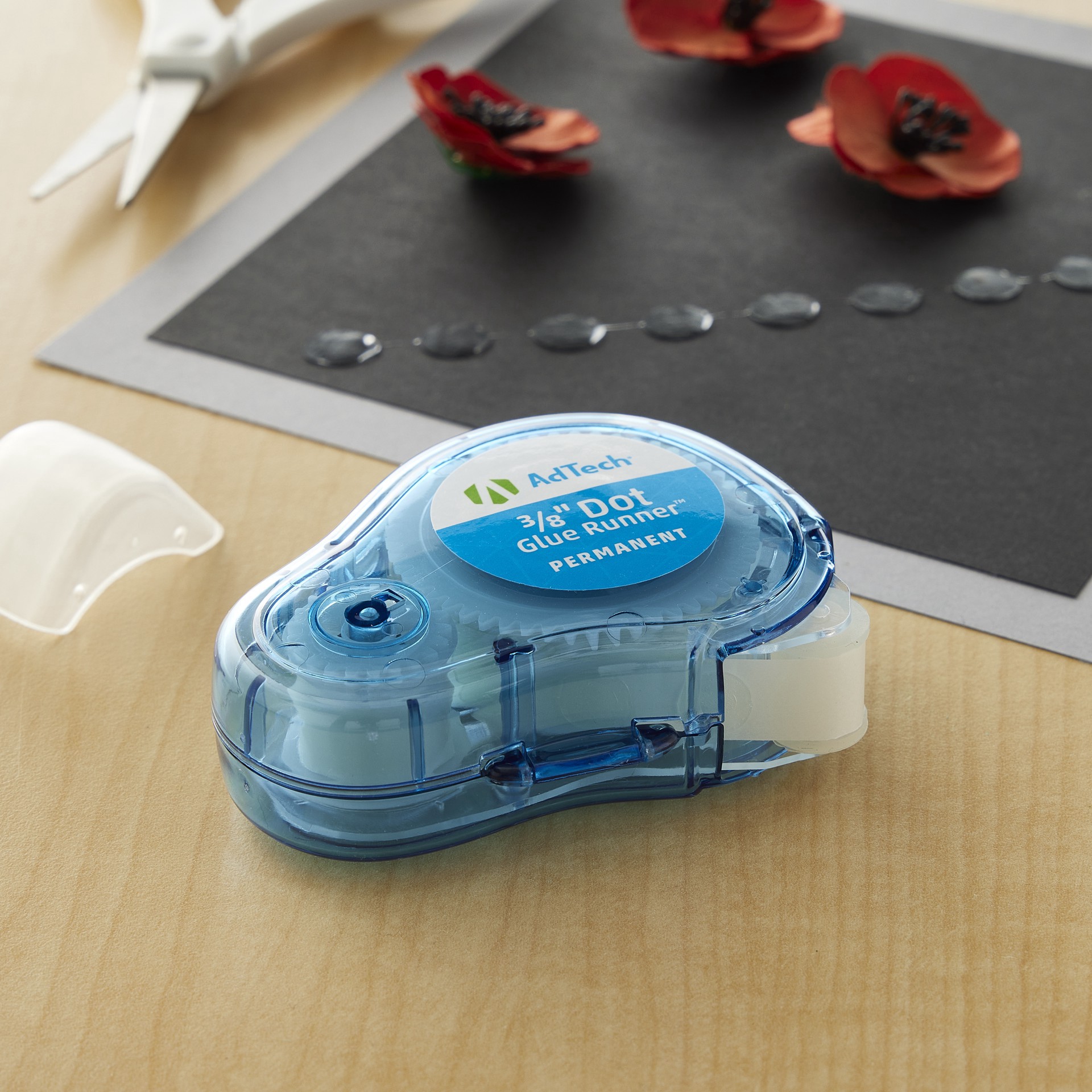 slide 2 of 6, Adtech Permanent 3/8" Dot Glue Runner, 3ct., 3 ct