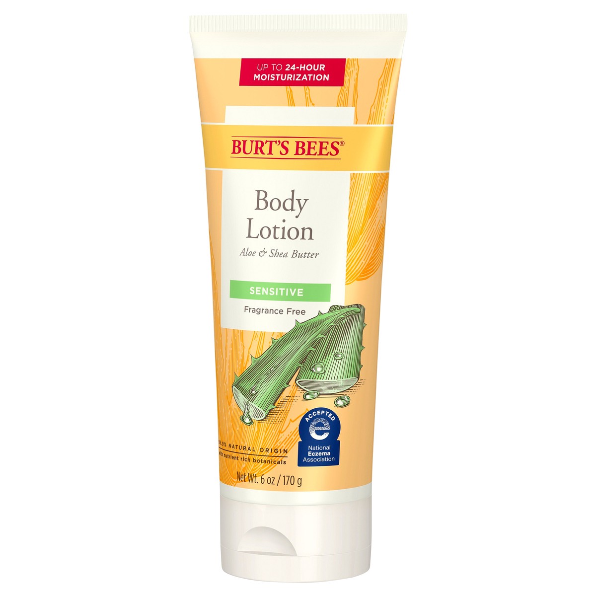 slide 5 of 9, Burt's Bees Burt''s Bees Body Lotion for Sensitive Skin with Aloe & Shea Butter, 6 Oz, 6 oz