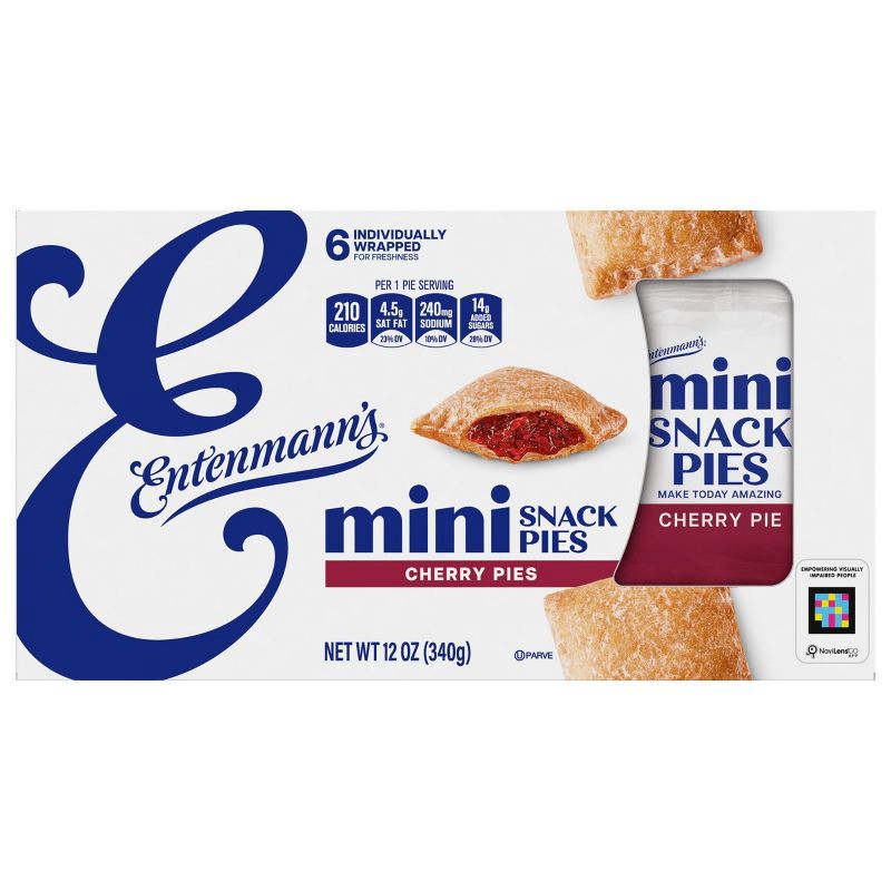 slide 7 of 10, Entenmann's Mini Cherry Snack Pies - 12oz/6ct, 6 ct; 12 oz
