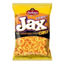Bachman Jax Real Cheddar Cheese Puffed Curls - 9oz