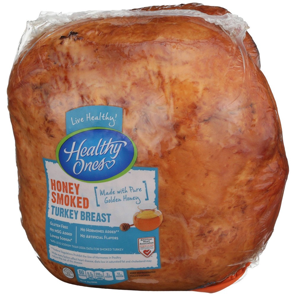 slide 3 of 4, Healthy Ones Honey Smoked Turkey Breast - Deli Fresh Sliced, per lb