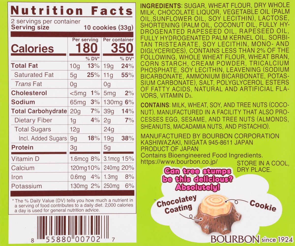 slide 2 of 13, Bourbon Usa Tree Stump Choc Cookie, 2.32 oz