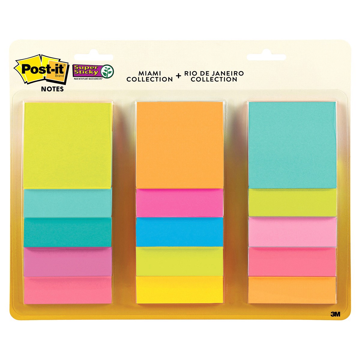 slide 1 of 9, 3M Post-it Notes, 3 in. x 3 in., 675 ct