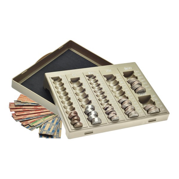 slide 2 of 6, Nadex Coin Organizer Tray, Beige, 1 ct