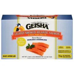 Geisha Atlantic Lightly Smoked Salmon 4 oz
