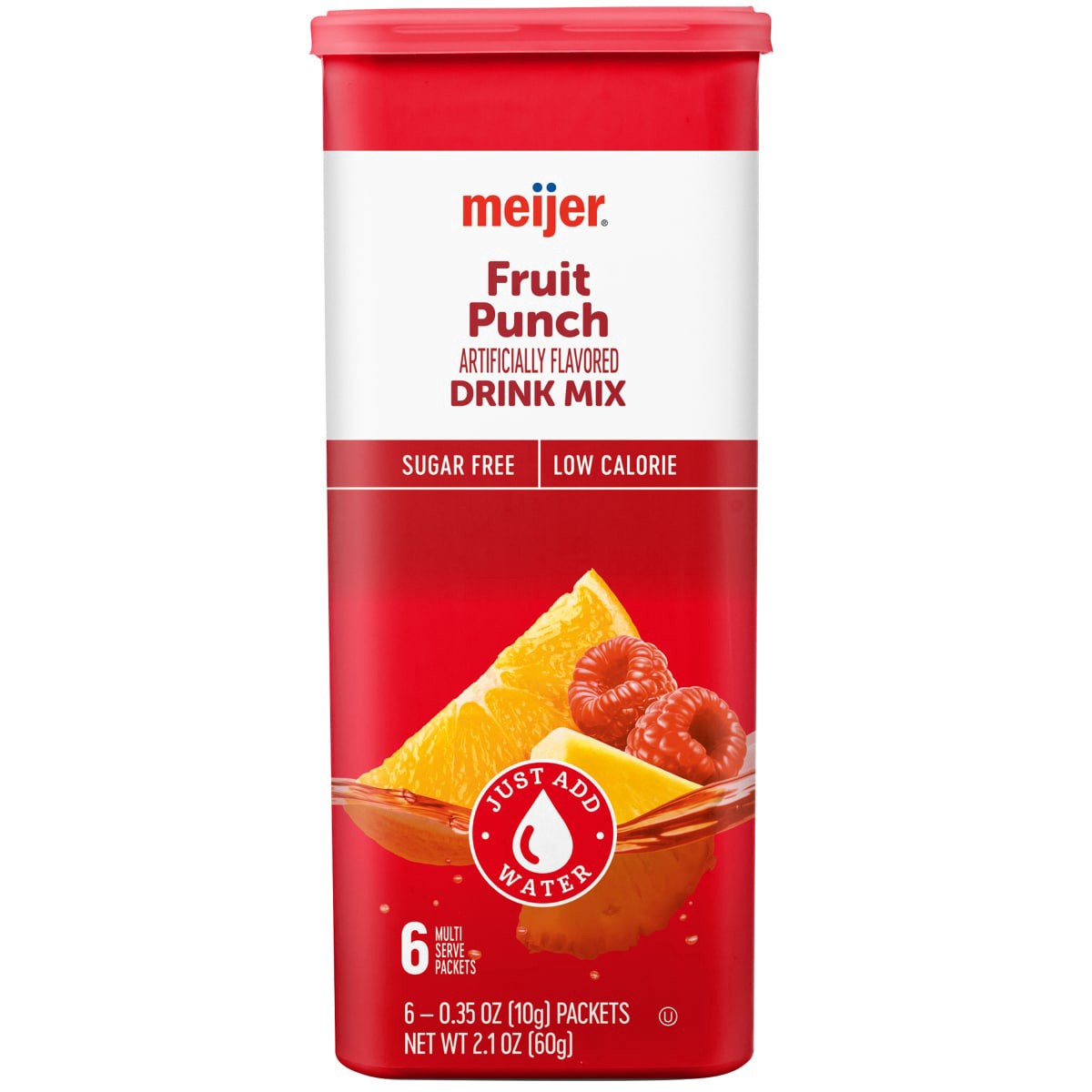 slide 1 of 5, Meijer Fruit Punch Drink Mixer - 6 ct, 6 ct