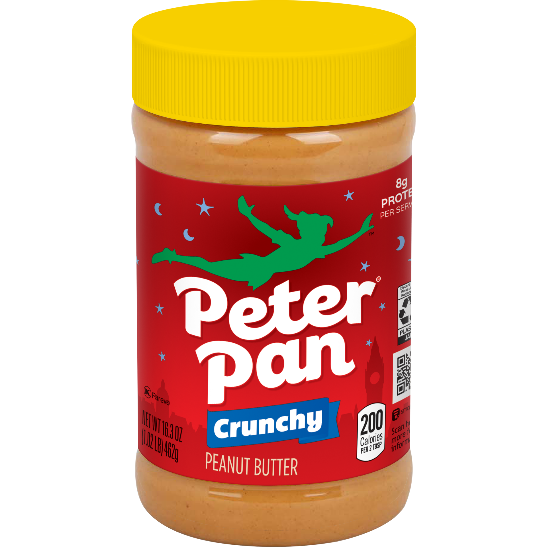 slide 1 of 14, Peter Pan Crunchy Peanut Butter, 16.3 OZ, 16.3 oz