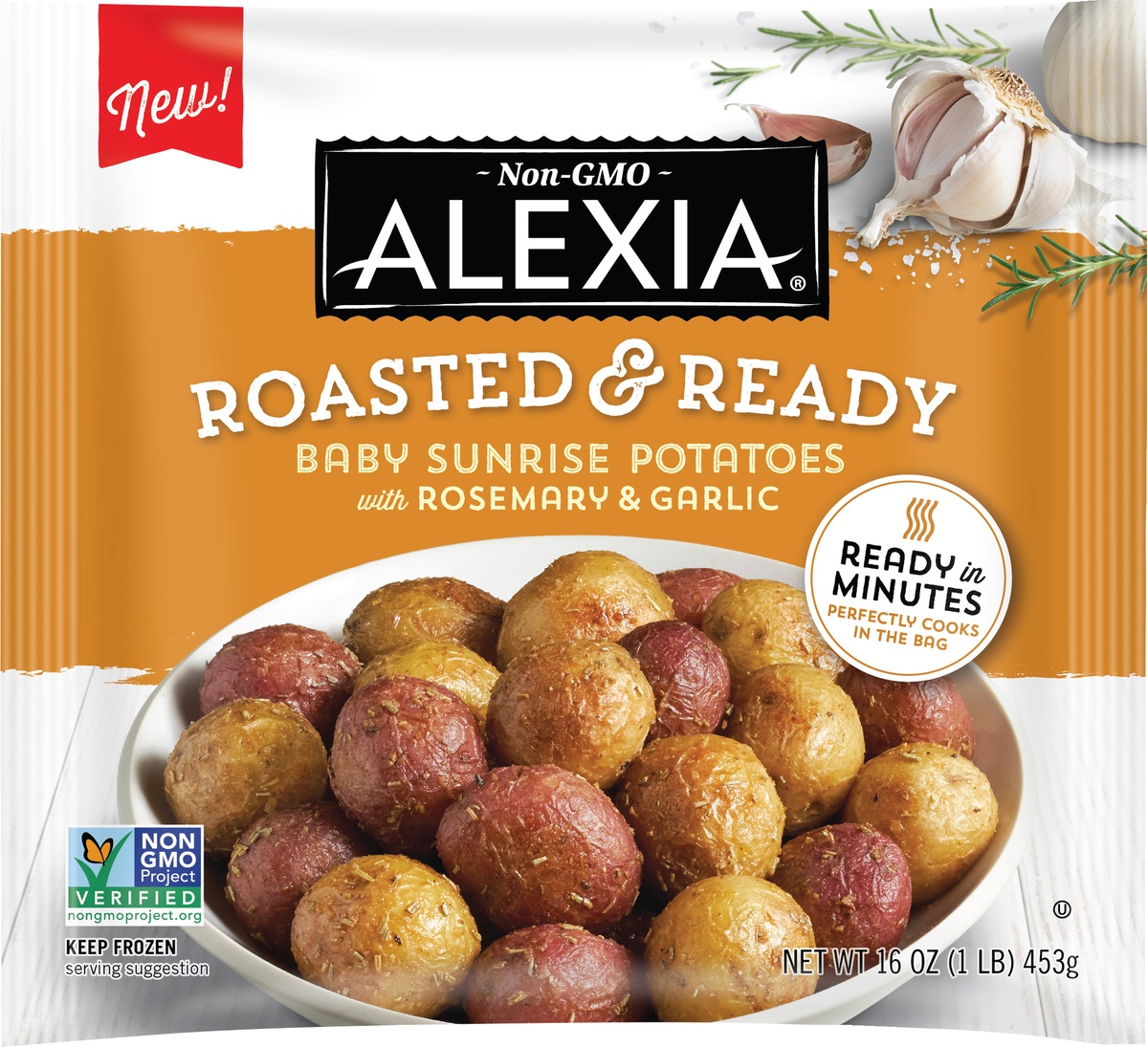 slide 4 of 6, Alexia Roasted & Ready Baby Sunrise Potatoes With Rosemary & Garlic, 16 oz