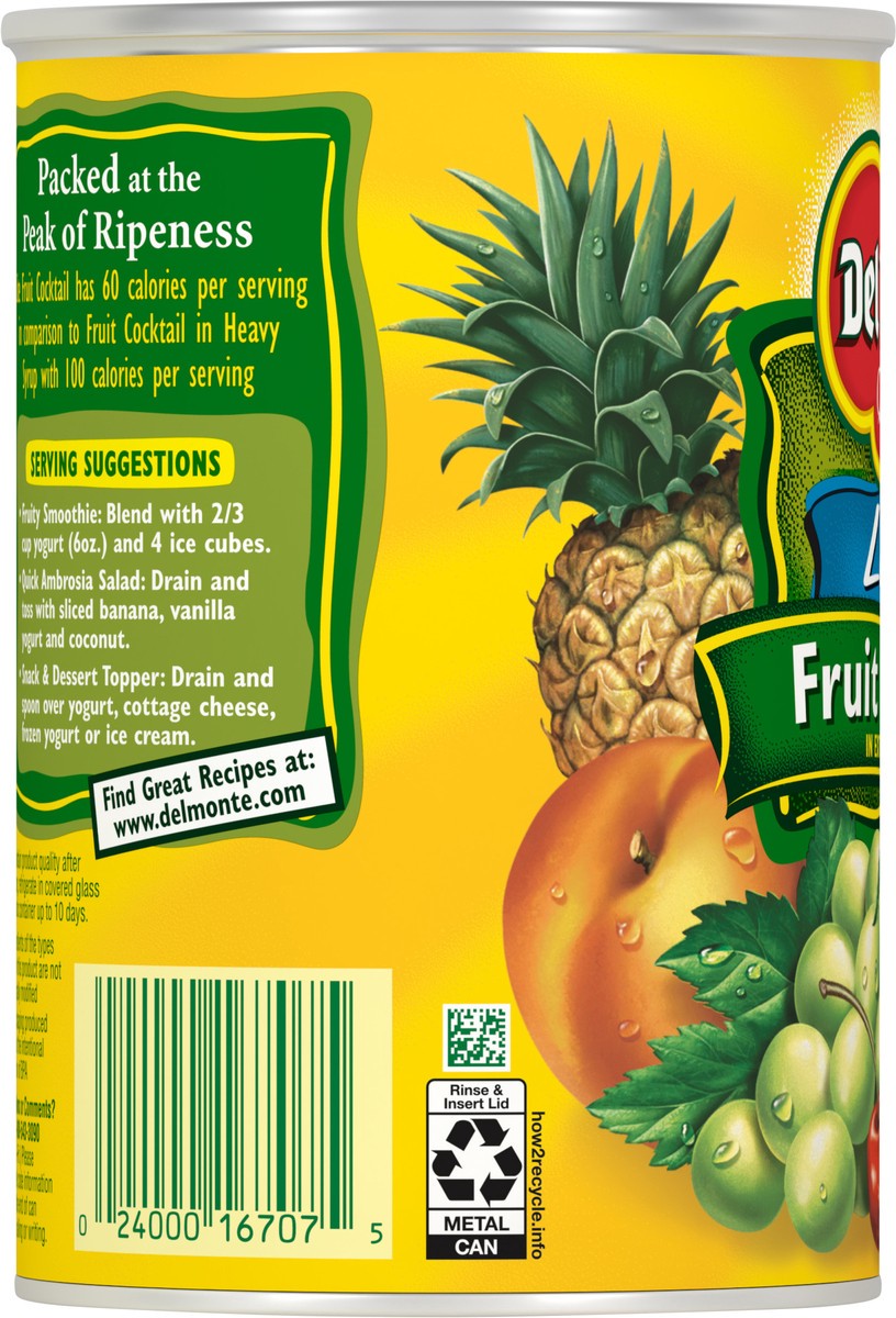 slide 2 of 11, Del Monte Del Month Lite Fruit Cocktail, 15 oz