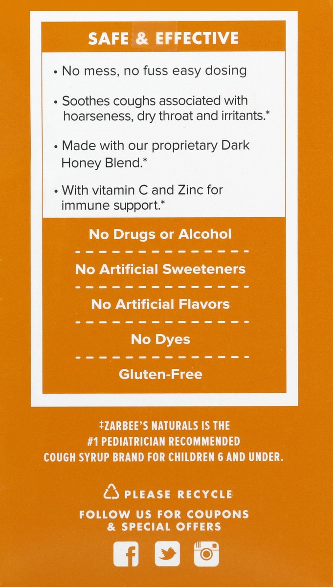 slide 7 of 10, Zarbee's Naturals Cough Syrup 10 ea, 10 ct; 1.7 oz