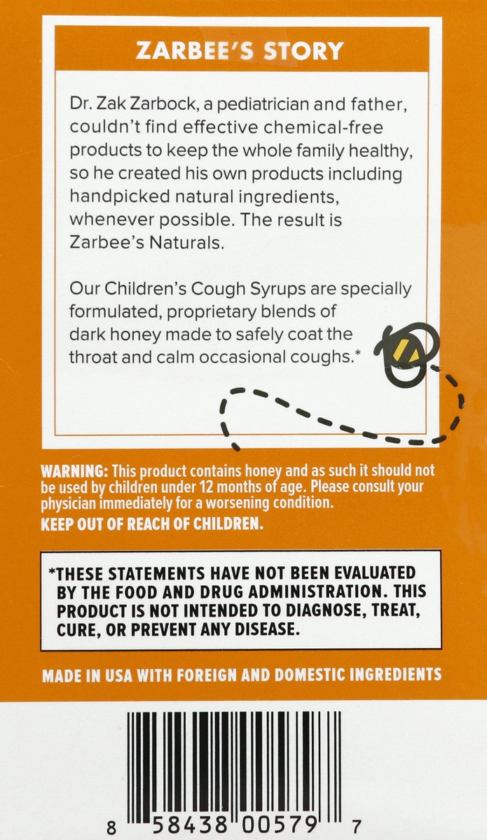 slide 3 of 10, Zarbee's Naturals Cough Syrup 10 ea, 10 ct; 1.7 oz