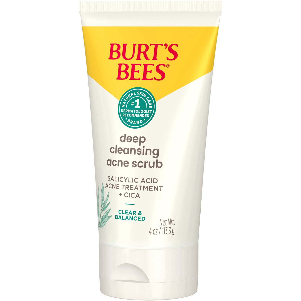 slide 3 of 83, Burt's Bees Natural Acne Solutions Deep Cleansing Scrub 4 oz, 4 fl oz