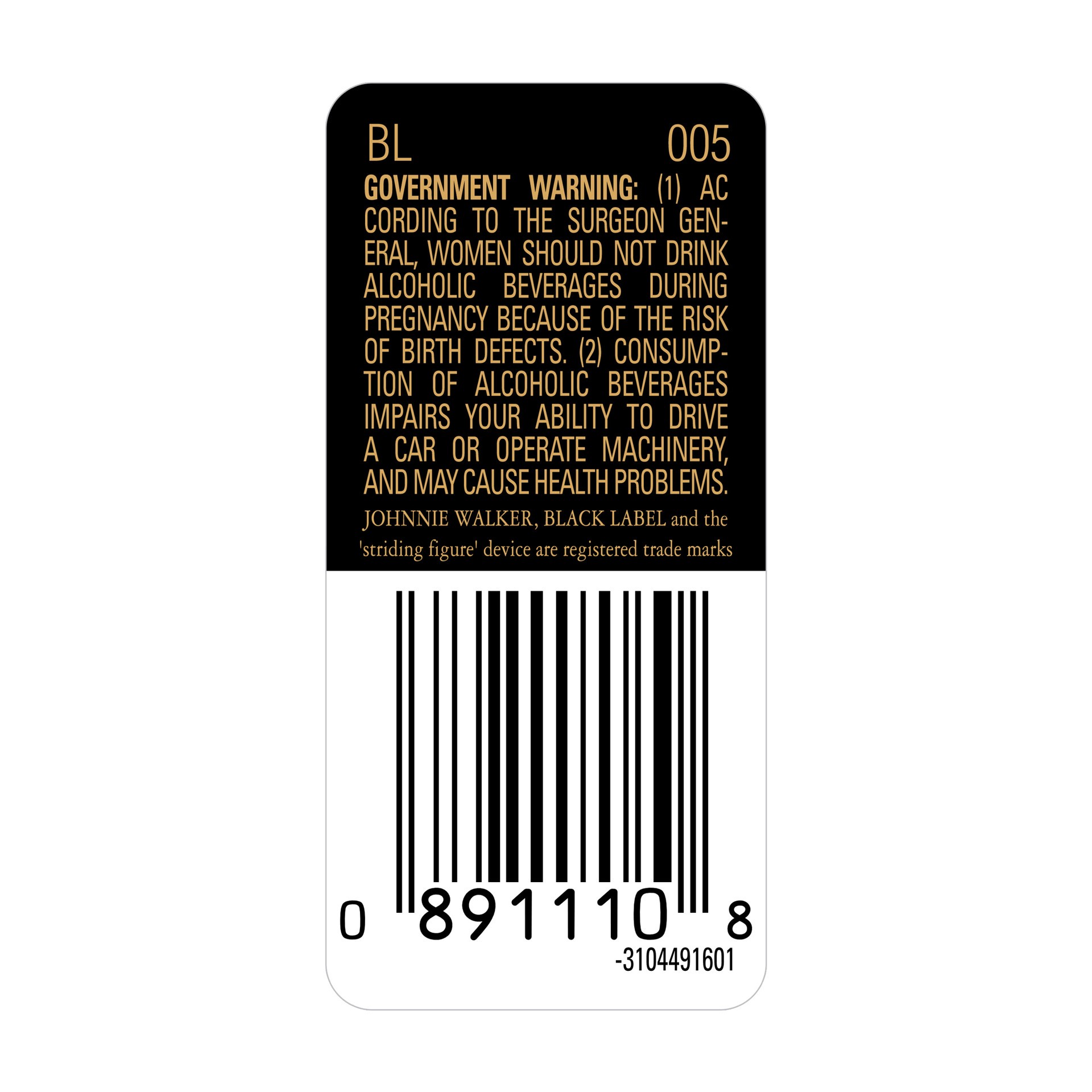 slide 4 of 4, Johnnie Walker Black Label Blended Scotch Whisky, 50mL Plastic, 50 ml