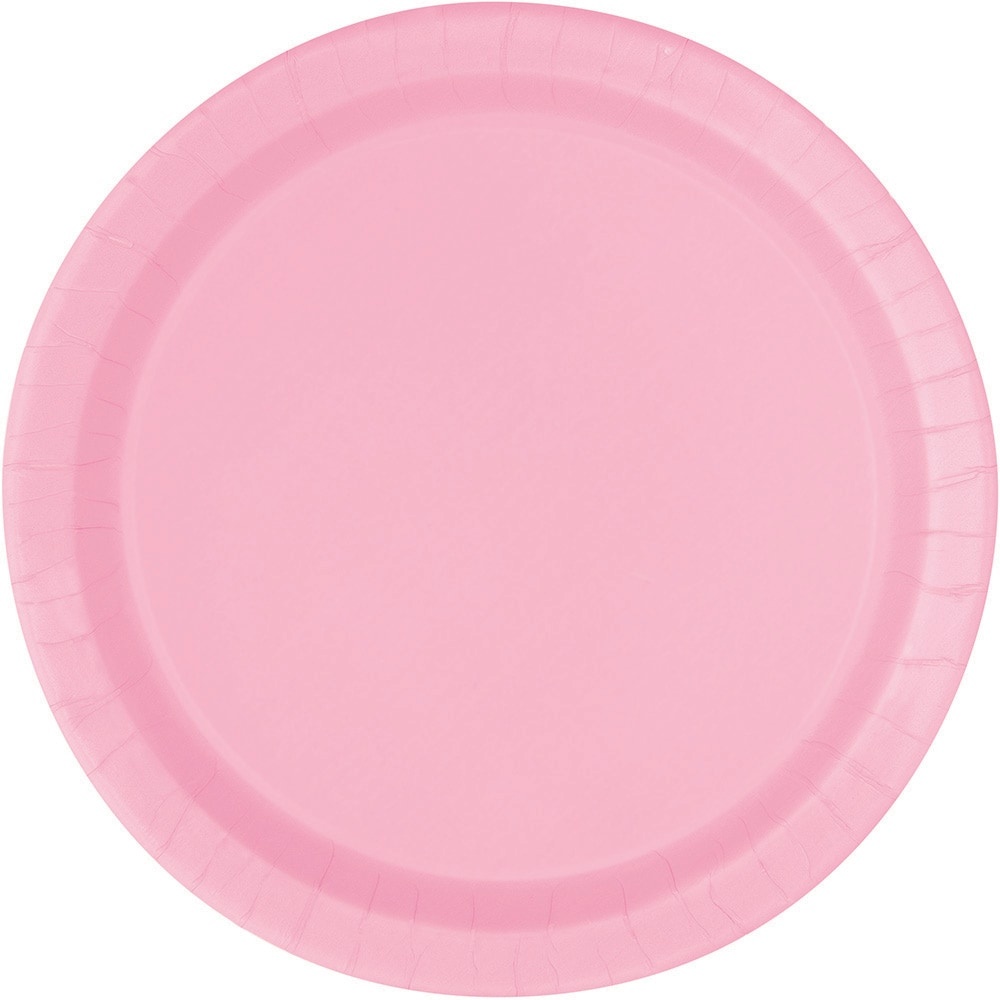 slide 1 of 1, Kroger Entertainment Essentials Paper Plates - Lovely Pink, 6.75 in