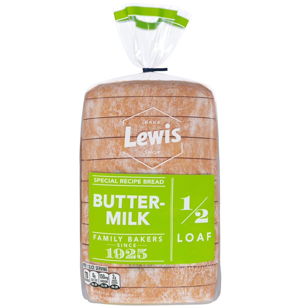 slide 5 of 5, Lewis 1/2 Loaf Buttermilk Bread, 1 ct