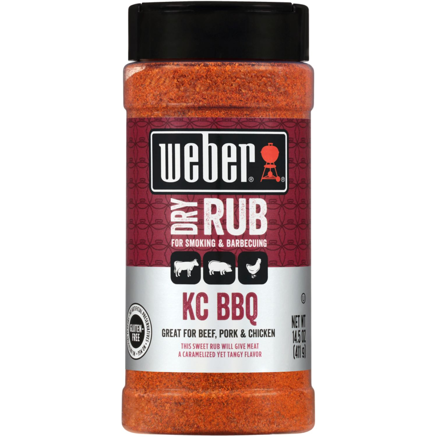 slide 1 of 2, Weber KC BBQ Dry Rub - 14.5 oz, 14.5 oz