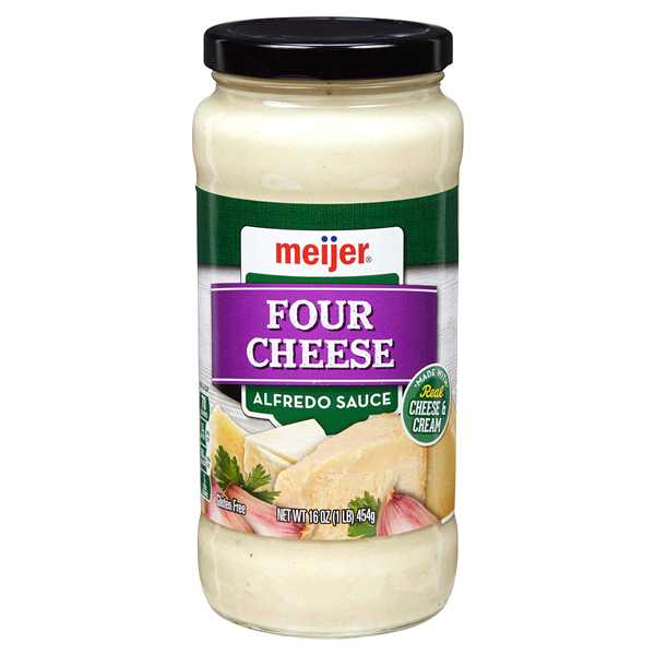 slide 1 of 1, Meijer Four Cheese Alfredo Sauce, 16 oz