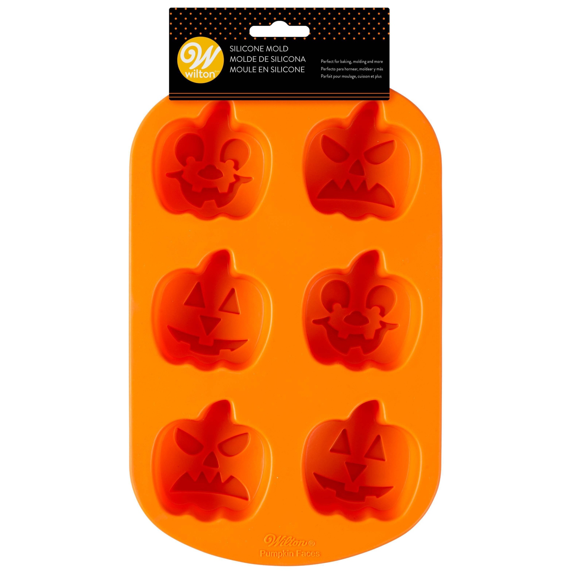 slide 1 of 1, Wilton Jack-O-Lantern Silicone Mold, 1 ct