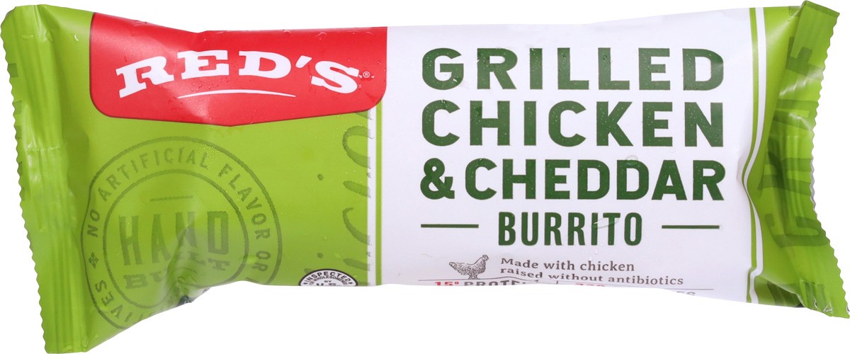 slide 6 of 9, Red's Grilled Chicken & Cheddar Burrito 5 oz, 5 oz