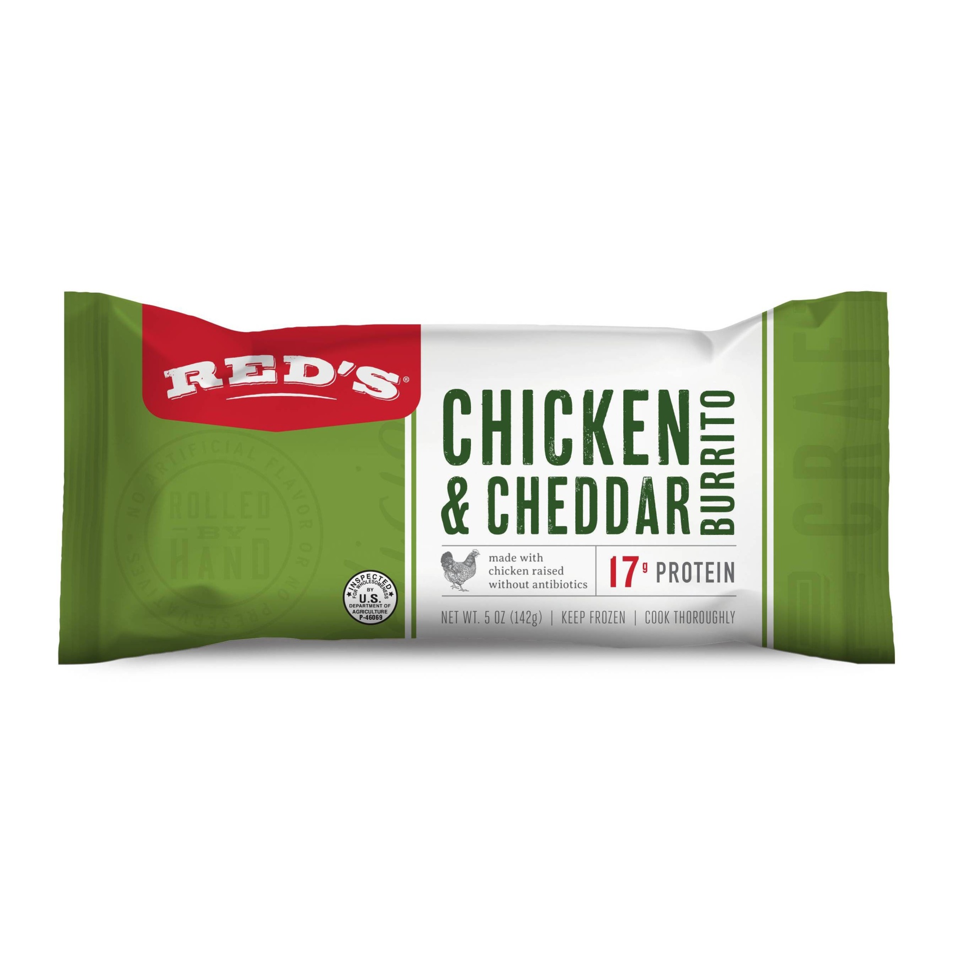 slide 1 of 2, Red's All Natural Red's Chicken & Cheese Burrito, 5 oz