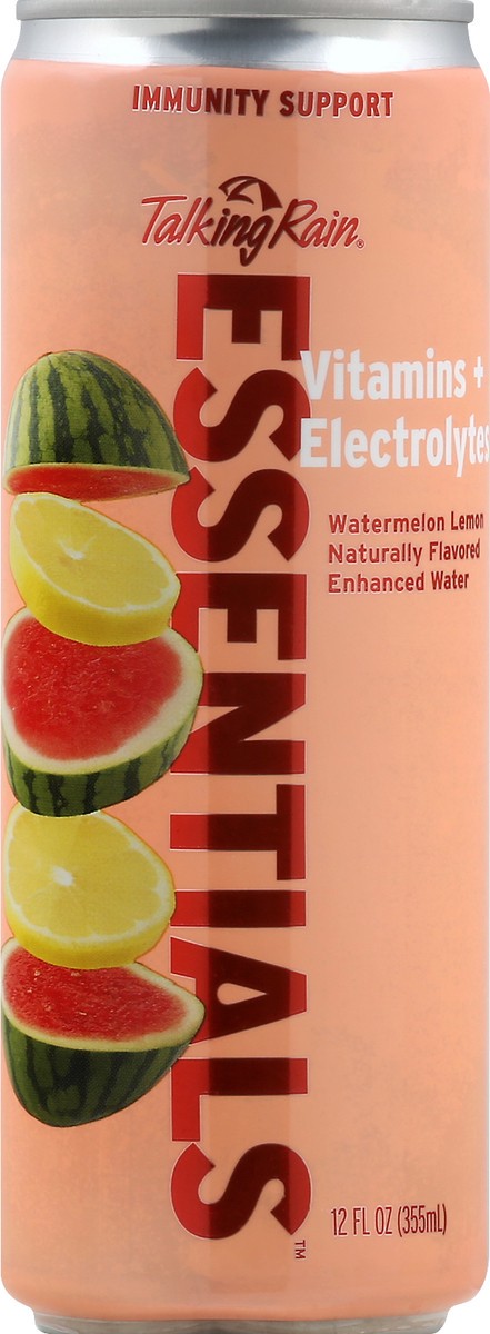 slide 8 of 9, Talking Rain Essentials, Watermelon Lime, 12 fl oz