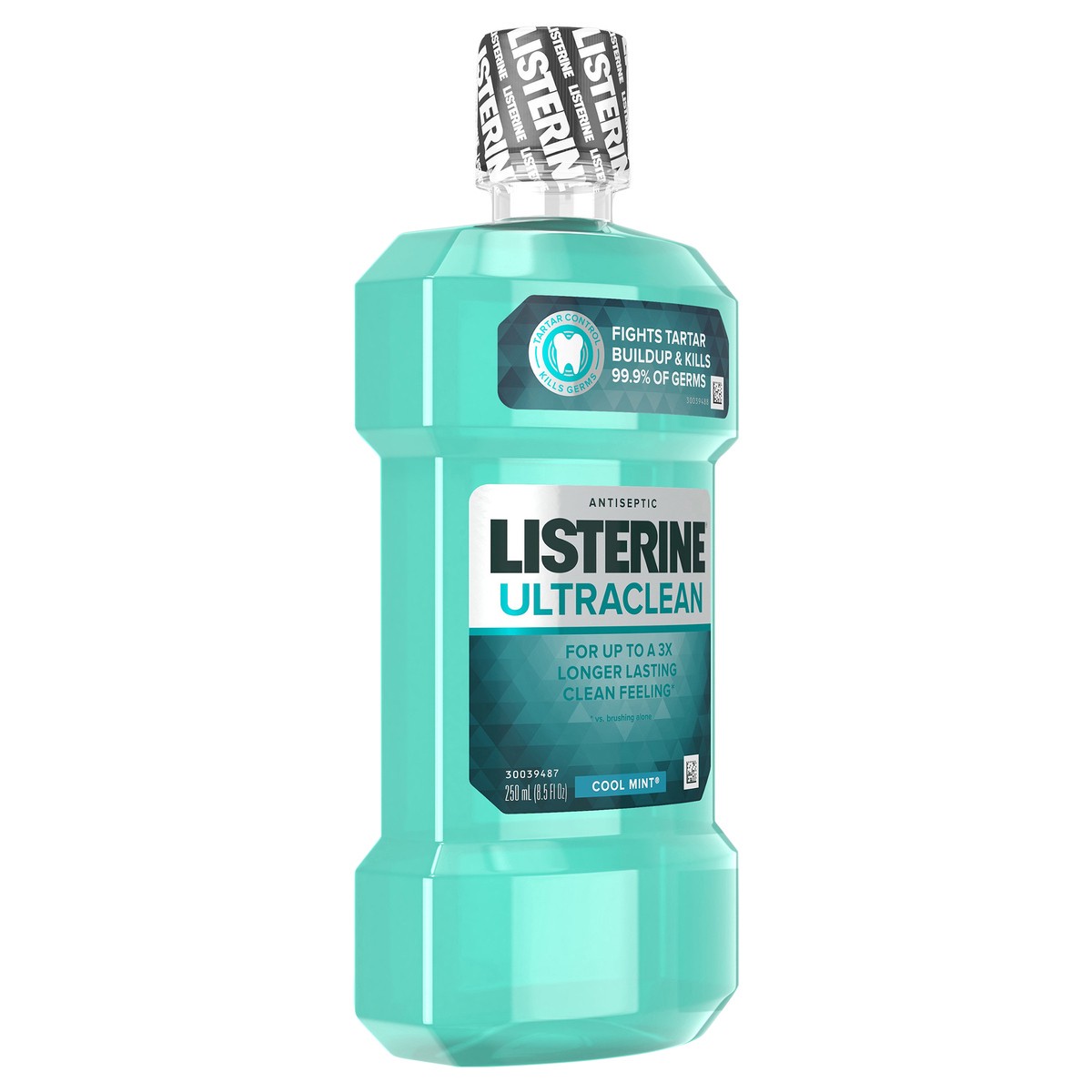 slide 2 of 7, Listerine Ultraclean Oral Care Antiseptic Mouthwash with Everfresh Technology to Help Fight Bad Breath, Gingivitis, Plaque and Tartar, Cool Mint, 8.5 Fl. Oz (250 mL), 250 ml