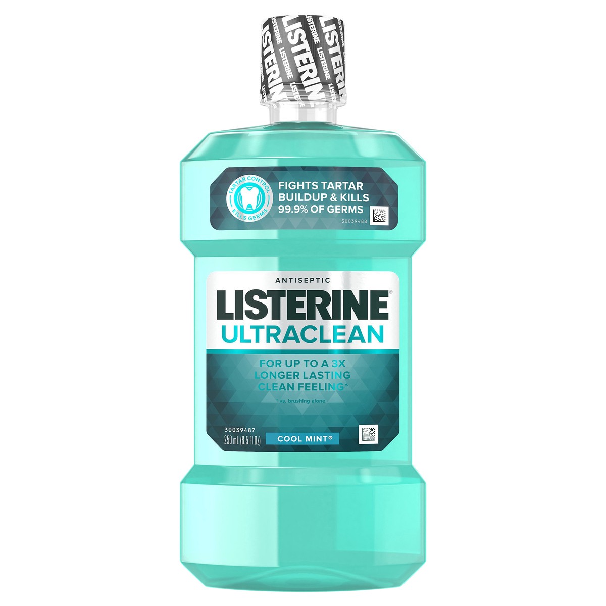 slide 1 of 7, Listerine Ultraclean Oral Care Antiseptic Mouthwash with Everfresh Technology to Help Fight Bad Breath, Gingivitis, Plaque and Tartar, Cool Mint, 8.5 Fl. Oz (250 mL), 250 ml