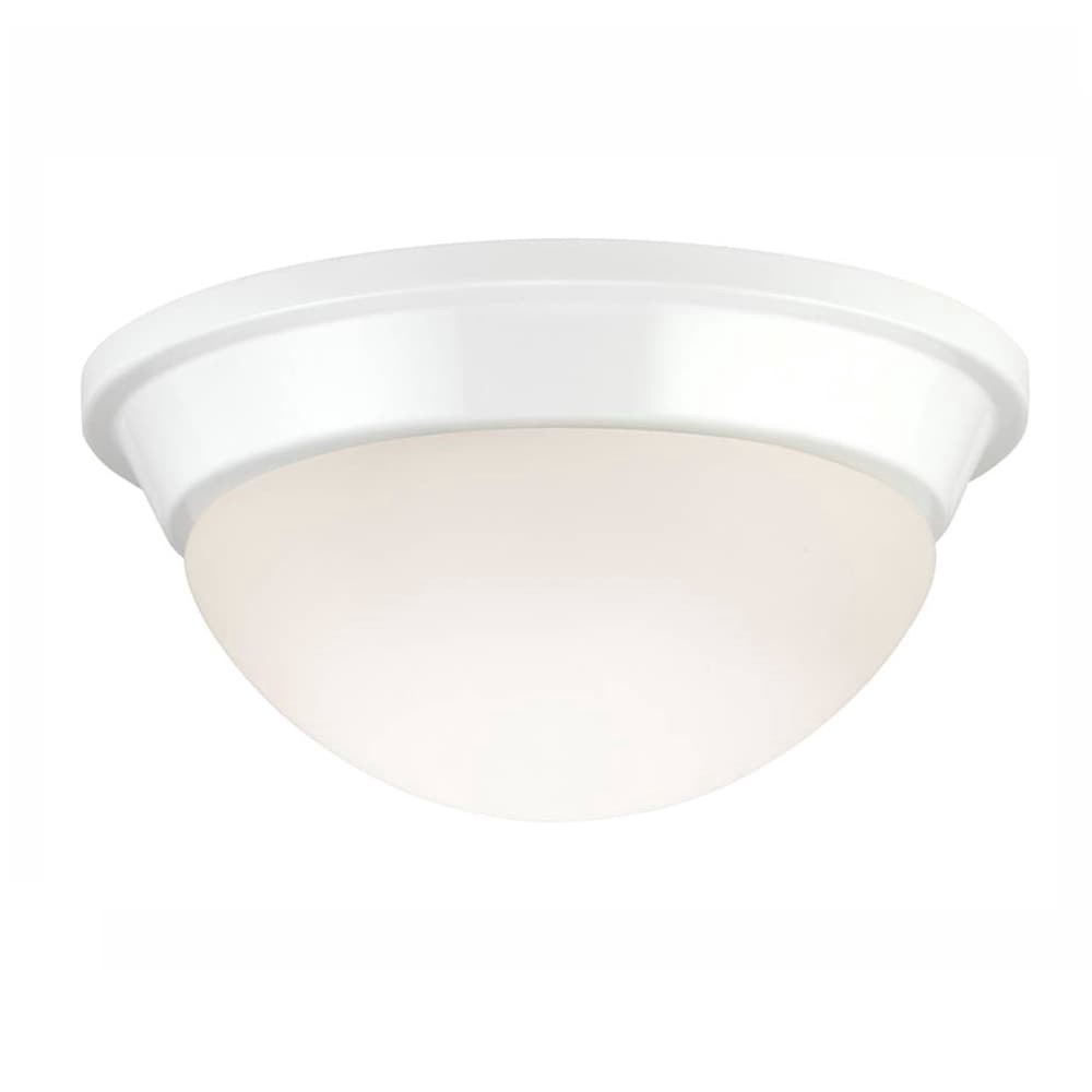 slide 2 of 6, Project Source 1 -Light 8.75-in Satin White Flush Mount Light, 1 ct