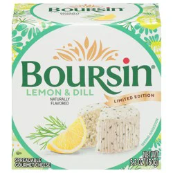 Boursin Gourmet Lemon & Dill Spreadable Cheese 5.3 oz