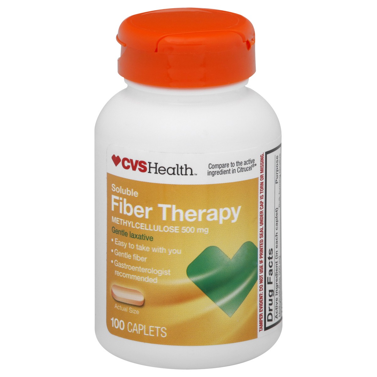 slide 8 of 8, CVS Health Soluble Fiber Therapy Caplets, 100 Ct, 100 ct