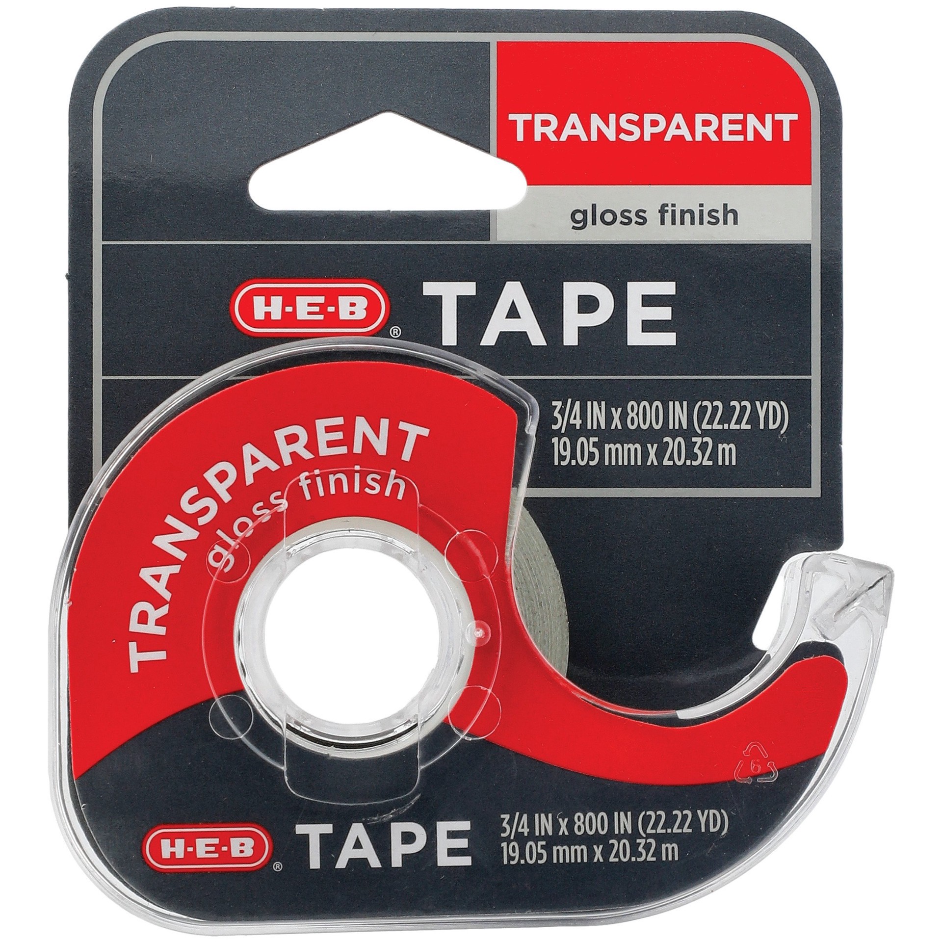 slide 1 of 1, H-E-B Transparent Tape, 1 ct