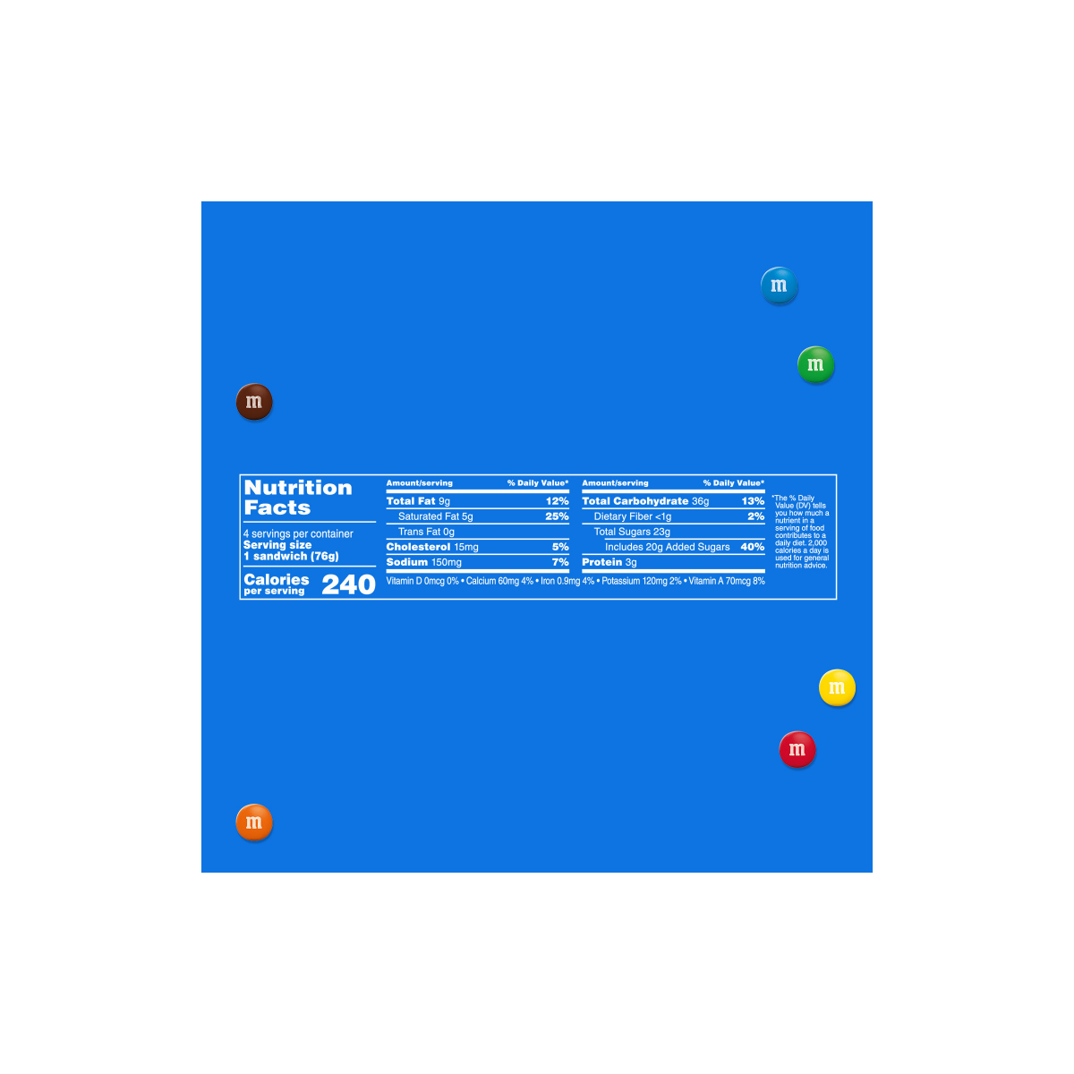 slide 9 of 29, M&M's Vanilla Ice Cream Cookie Sandwiches, Reduced Fat Vanilla Ice Cream Dessert Cookie Sandwich, 8 Pack, 4 Oz, 32 fl oz