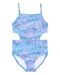 Oshkosh Kid 1-Piece Floral Cut-Out Swimsuit Multi 5