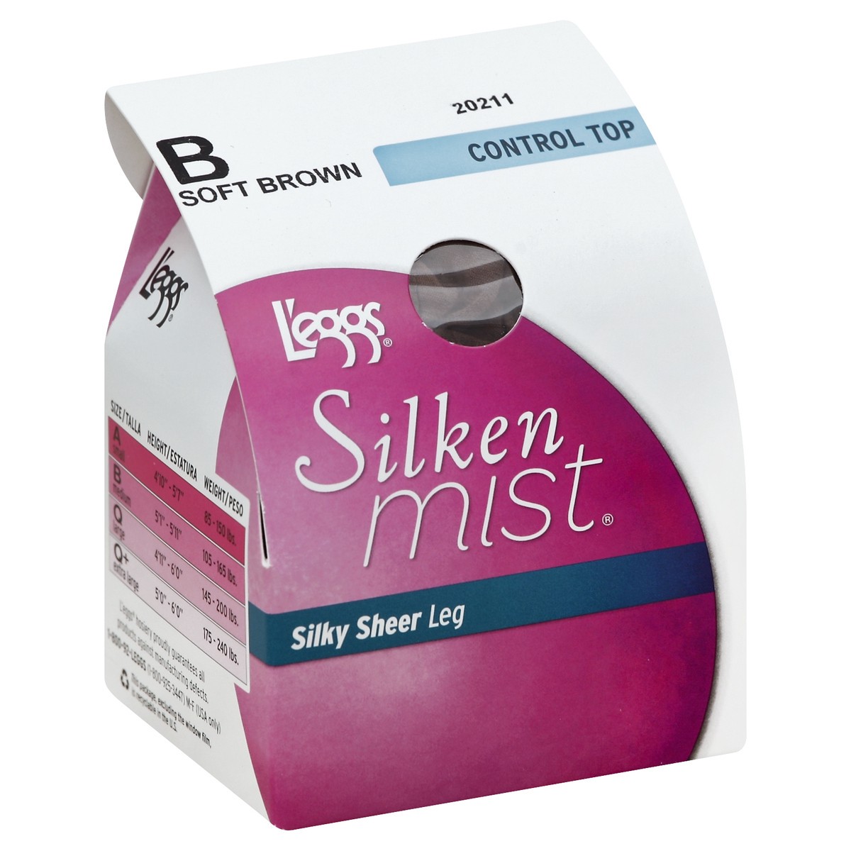 slide 5 of 6, L'eggs Silken Mist Control Pantyhose - Bronze, 1 ct