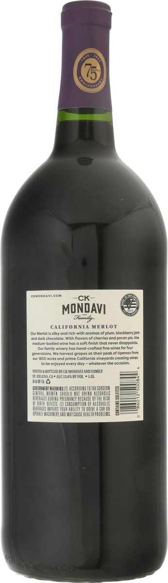 slide 5 of 9, CK Mondavi California Merlot 1.5 lt, 1.5 liter