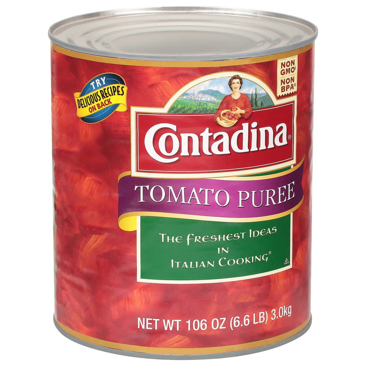 slide 2 of 13, Contadina Tomato Puree 106 oz, 