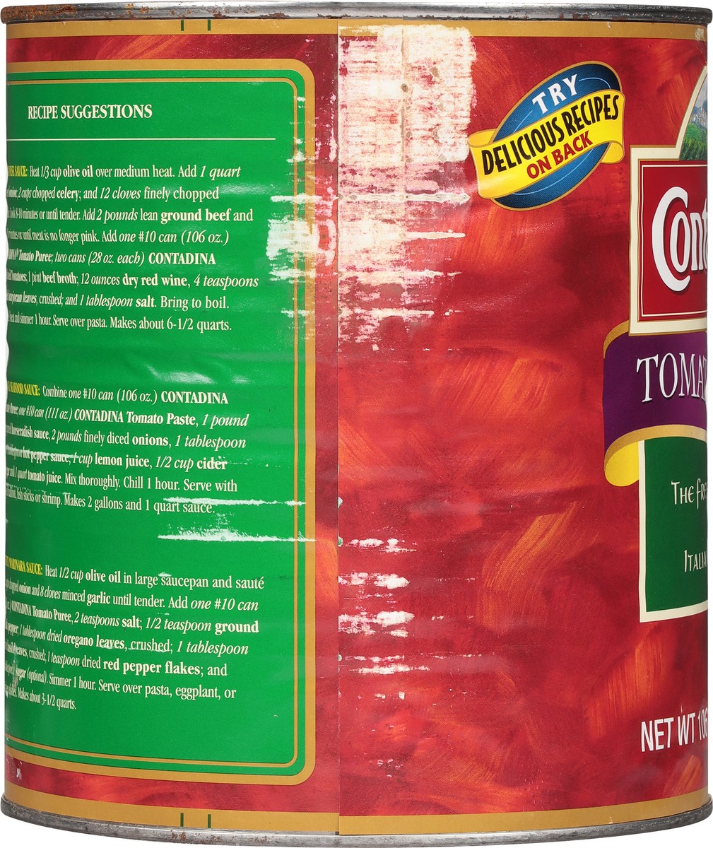 slide 10 of 13, Contadina Tomato Puree 106 oz, 