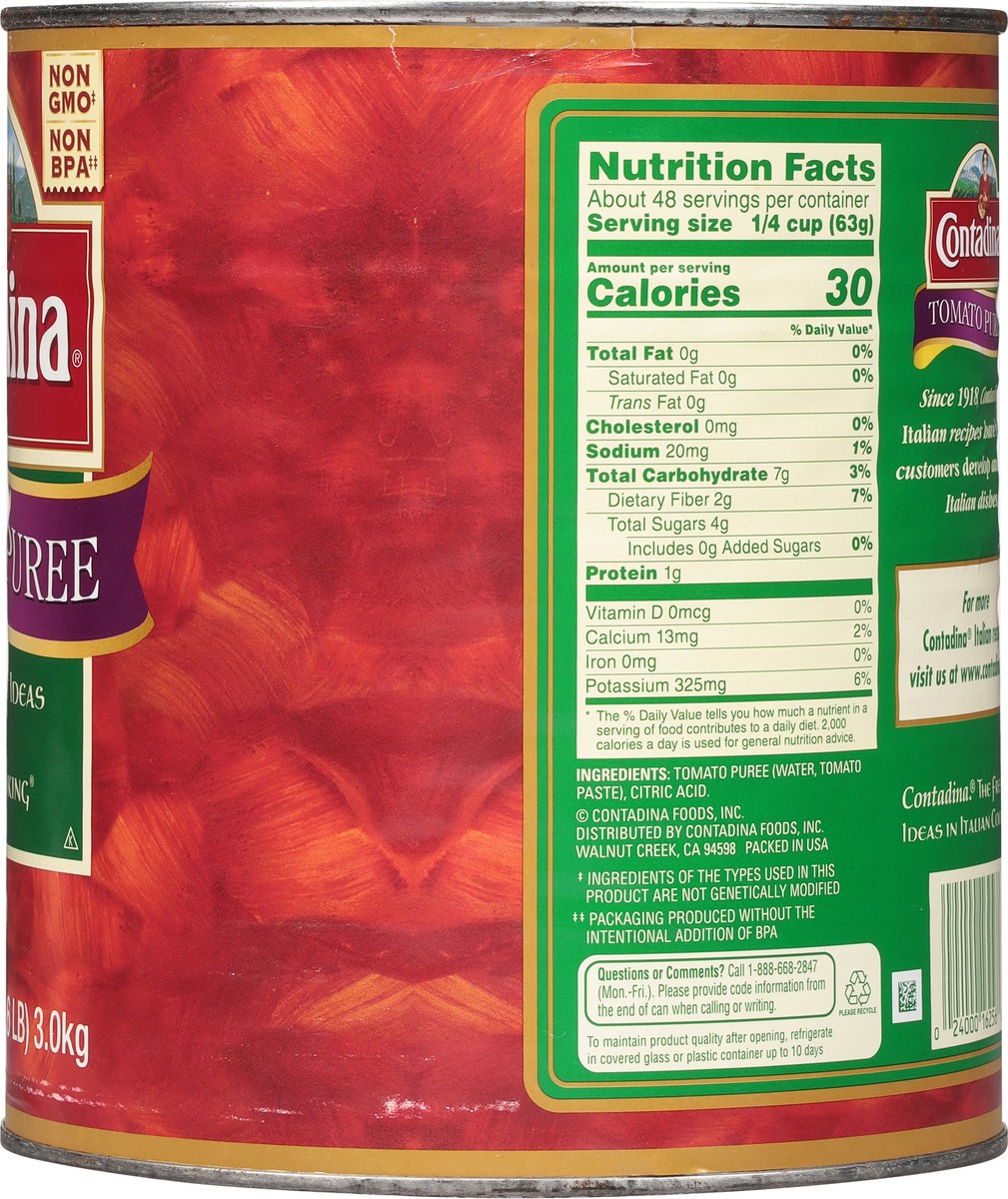 slide 11 of 13, Contadina Tomato Puree 106 oz, 