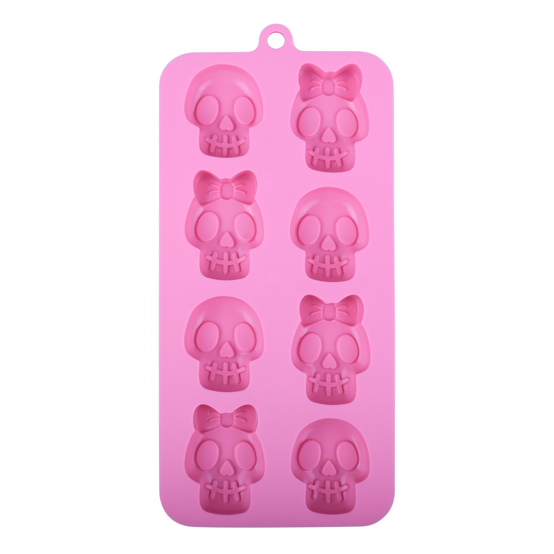 slide 3 of 4, Sweet & Spooky Skull Silicone Candy Mold By Makery, 4.07 in x 8.87 in