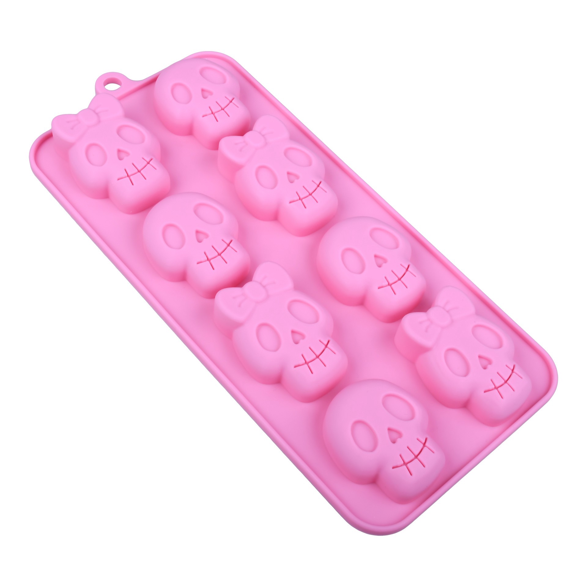 slide 4 of 4, Sweet & Spooky Skull Silicone Candy Mold By Makery, 4.07 in x 8.87 in