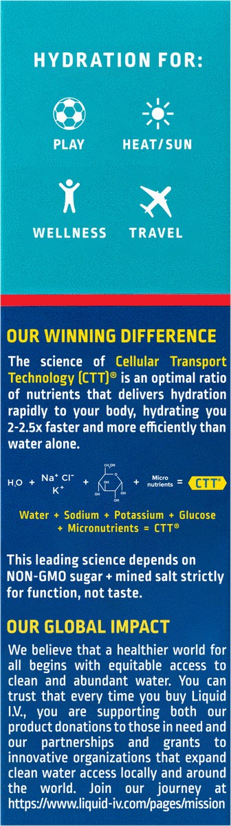 slide 3 of 7, Liquid I.V. Hydration Multiplier for Kids, Electrolyte Powder Packet Drink Mix, Apple- 2.25 oz, 2.25 oz