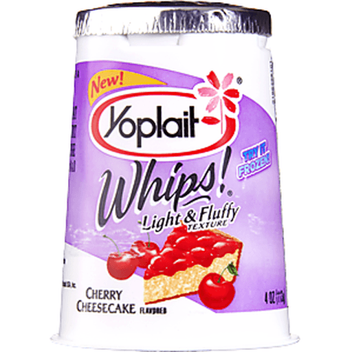 slide 4 of 9, Yoplait Whips! Yogurt Cherry Cheesecake, 4 oz